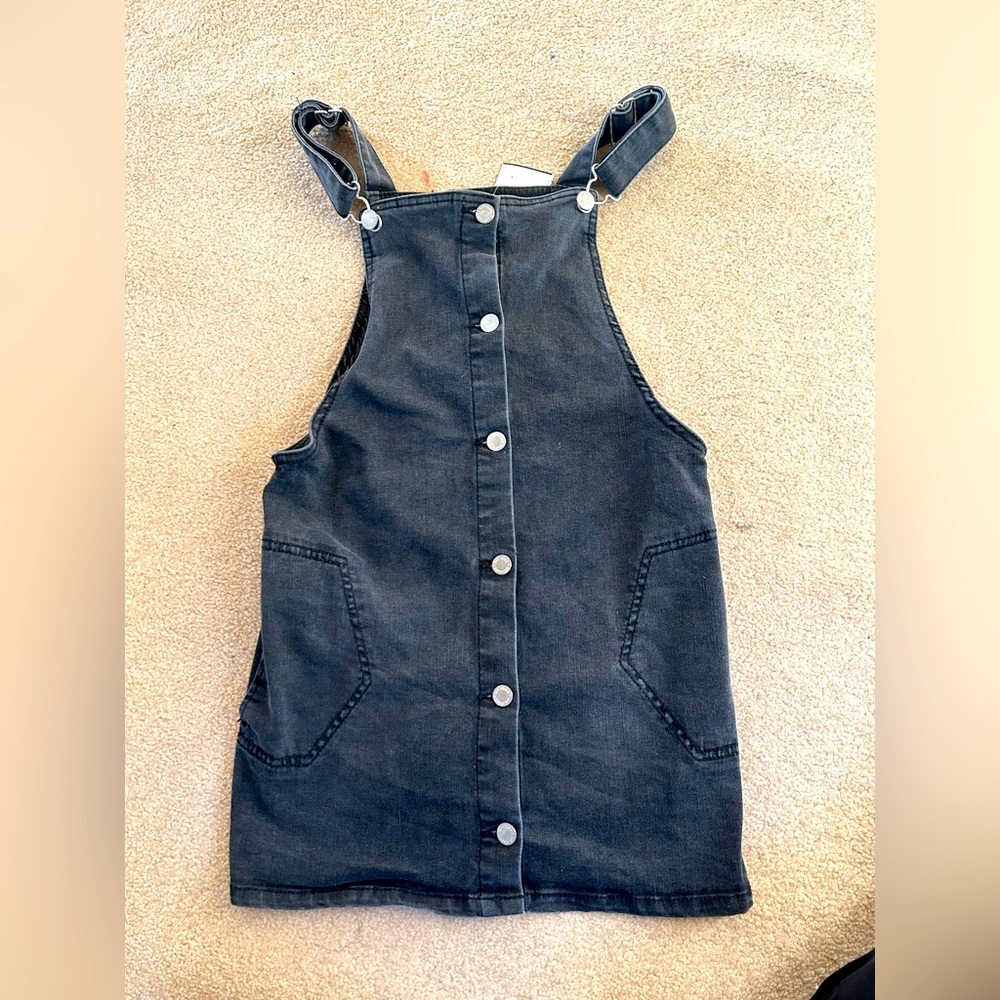 Girls grey jumpsuit dress